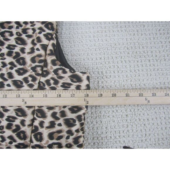 Entro Vest Jacket Womens‎ Small Cheetah Print Zip Up Outdoor Polyester Boutique - Picture 8 of 9